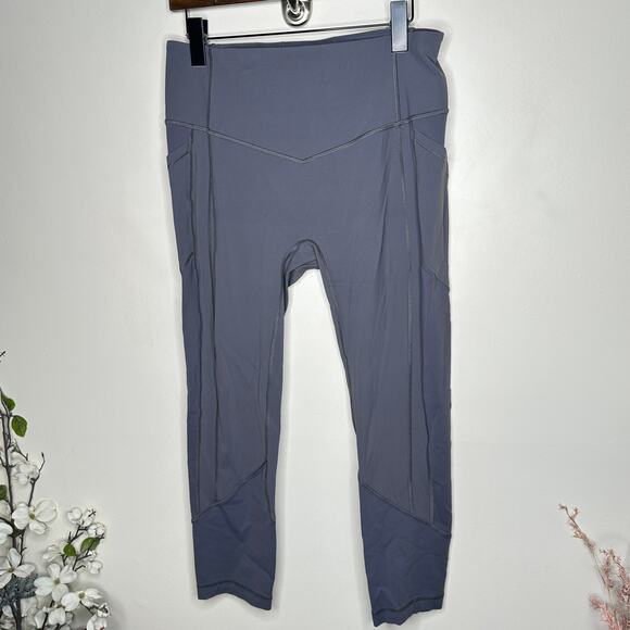 LULULEMON All The Right Places Crop II *23" Graphite Grey Sz 12 $118 {X20} - Picture 2 of 5